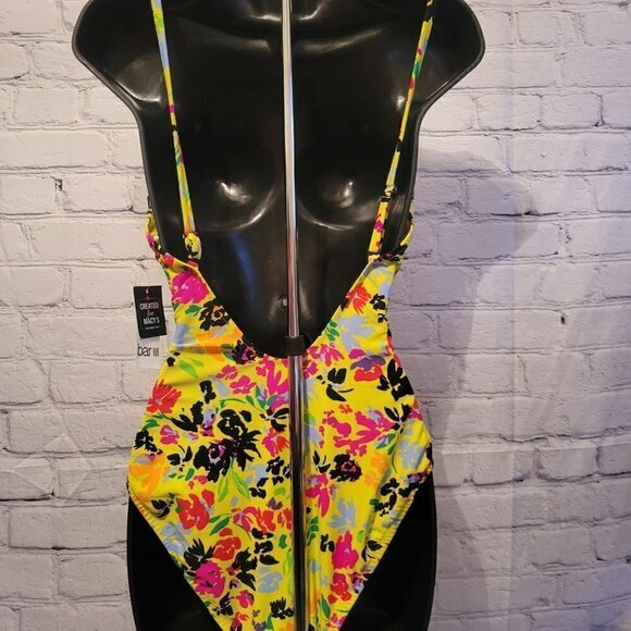 Bar Iii Women's Floral Chic One-Piece Swimsuit - Picture 3 of 4